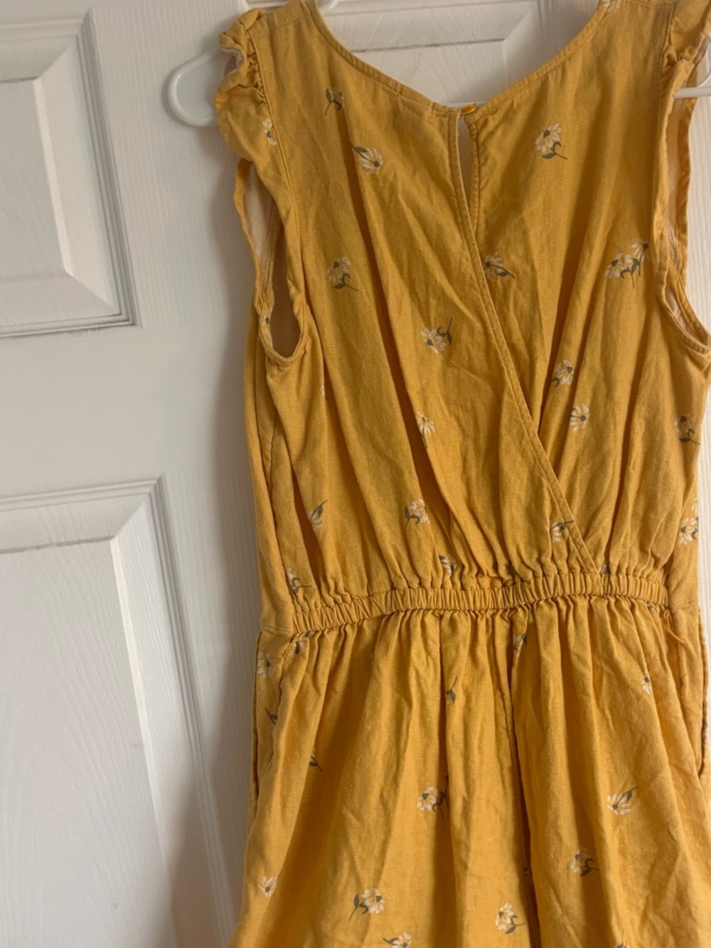 Old Navy Yellow Floral Romper - Sleeveless